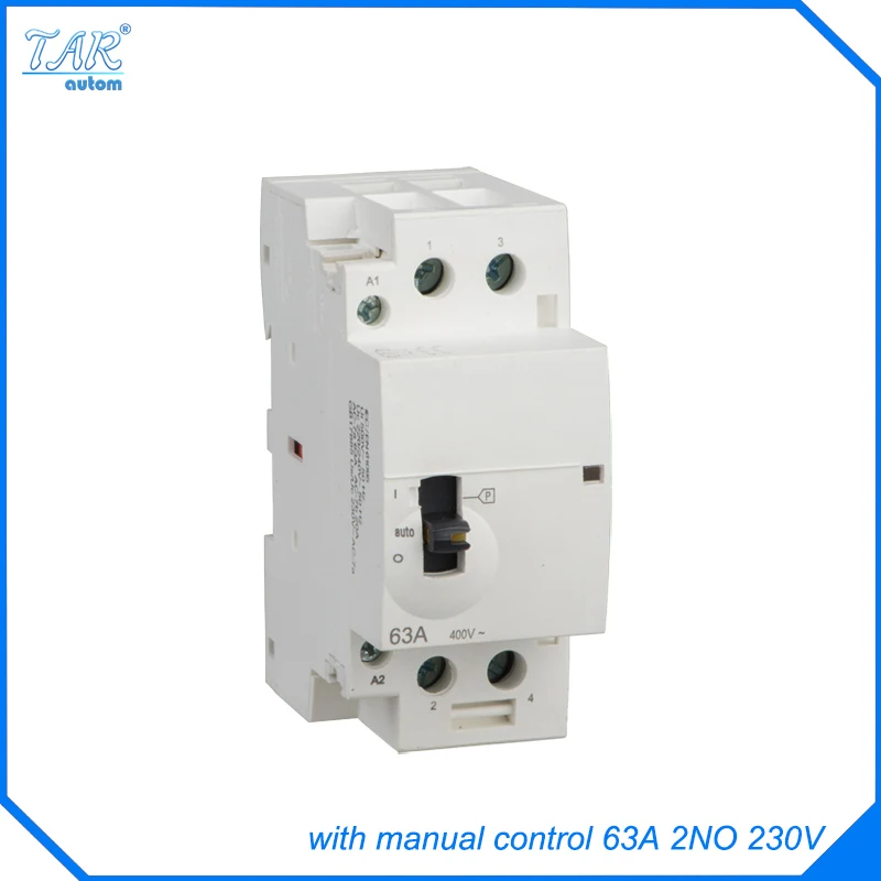 

Smart home water heater CT household AC manual control contactors 63A 2P 2NO