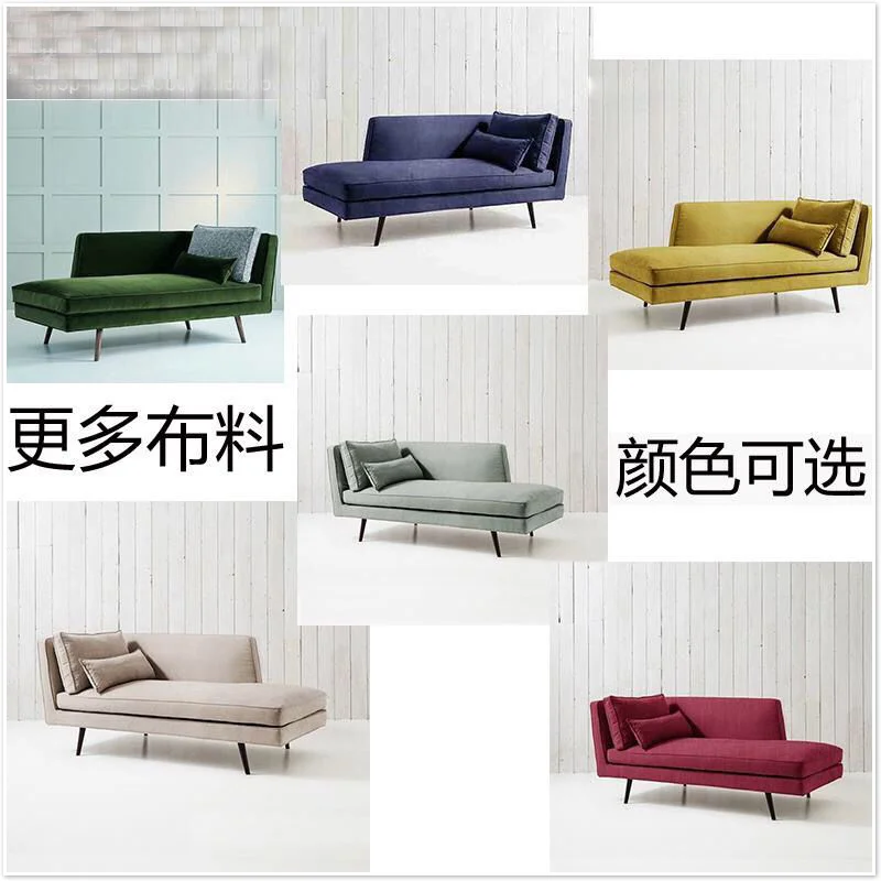 Модные диваны для гостиной в скандинавском стиле, современный минималистичный стул для спальни, ткань