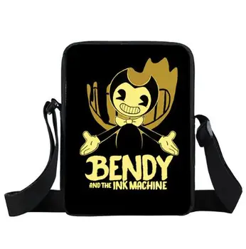 

Bendy and The Ink Machine Messenger Bag Men Women Casual Travel Portable Cross Bags Kids Toddlers Satchel Snacks Toys Bags