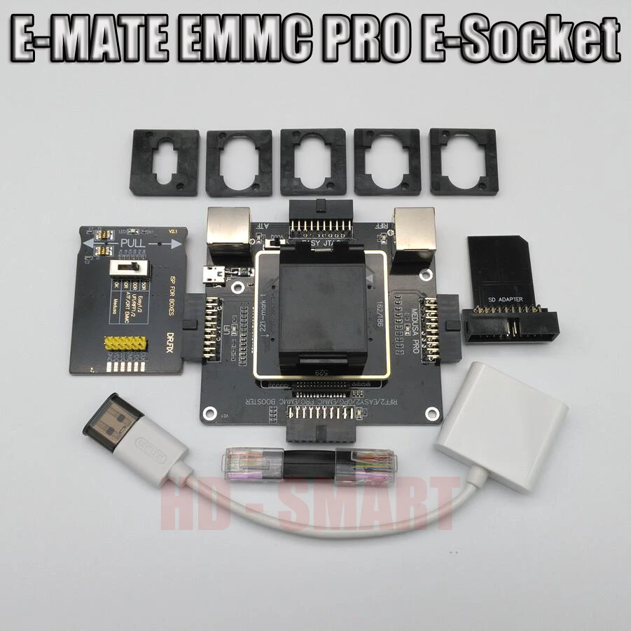 E MATE коробка mate box Socket 6 в 1 без сварки BGA169E BGA162 BGA221 поддержка Medusa Pro box/UFI/ATF/легкий JTAG