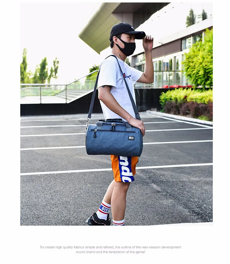 Мода 2019 мужчин женщин нейлоновый дорожная сумка серый выходные портативный Организатор вещевой Сумка