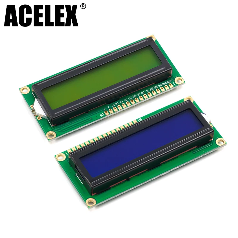 

LCD1602 1602 module Blue Green screen 16x2 Character LCD Display Module HD44780 Controller blue black light