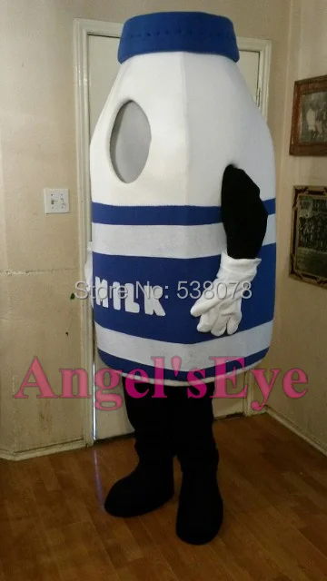 

Pure Milk Bottle Mascot Costume Adult Anime Cosplay Fancy Dress AD Xmas Halloween Home Custom Mascotte Carnival Kits