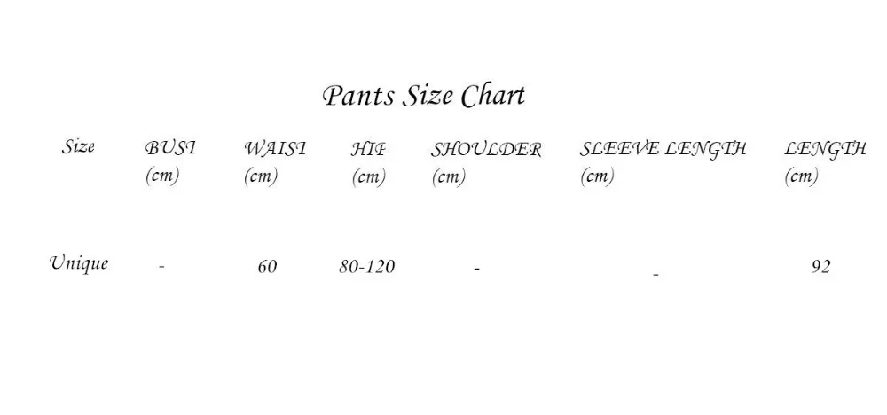 pants size