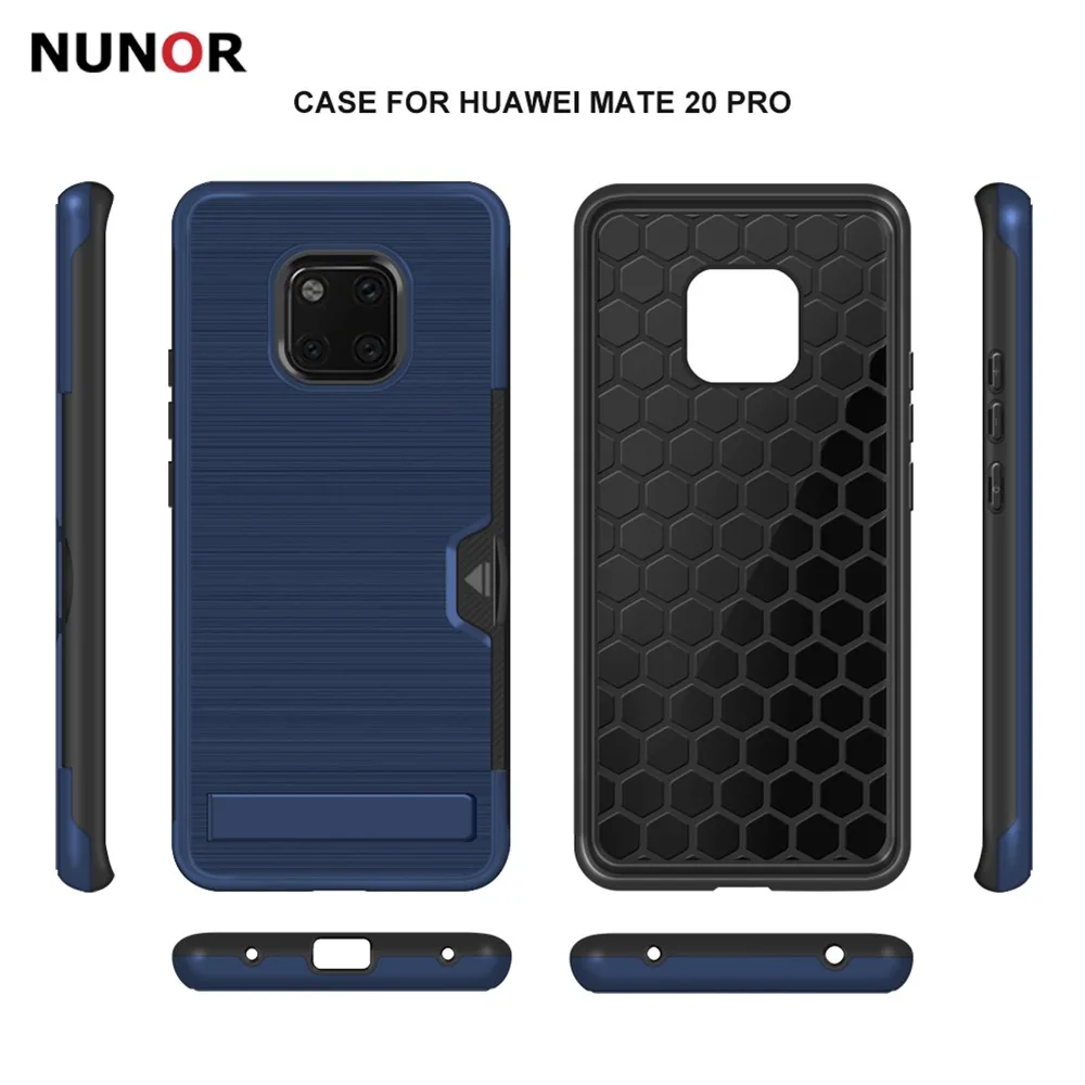 NUNOR для huawei mate 20 Pro Чехол кошелек чехол с отделением карт двойной слои Heavy Duty