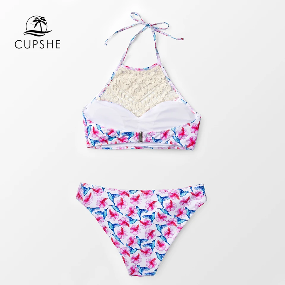 cupshe high neck bikini