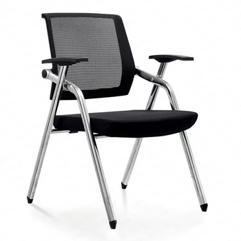 

1f04 Training office chair with writing board conference chair folding dining chair mobile conference chair