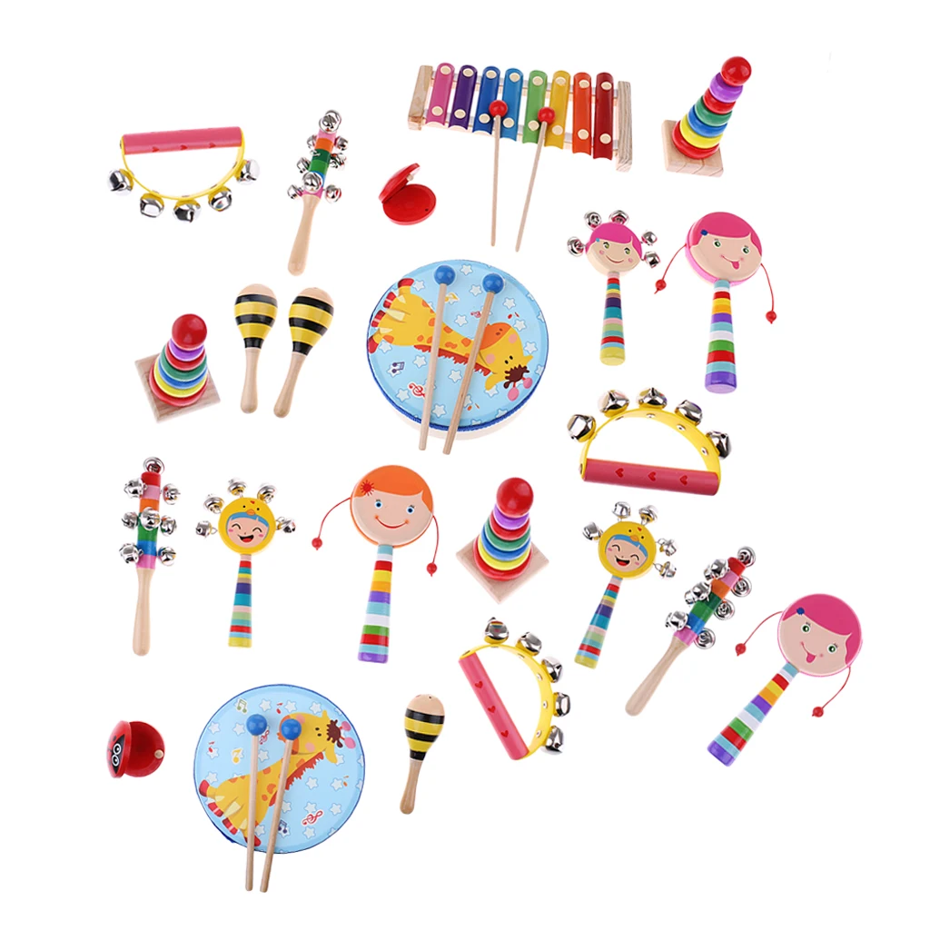 Baby Colorful Musical Instrument Educational Wooden Music Early Learning Education Development Toys for Kids Newborn toy