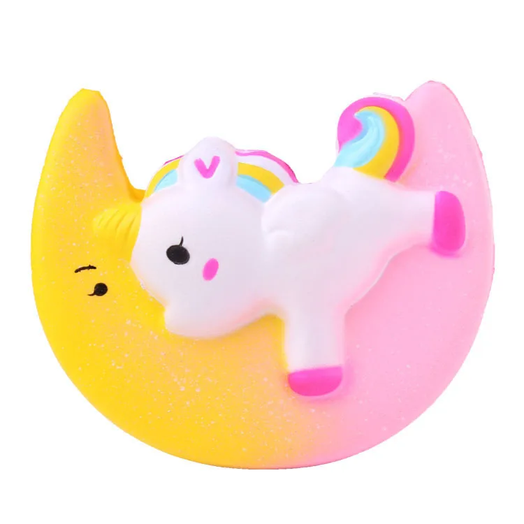 11 см Squishy Cute Moon Unicorn ароматический крем медленный рост Squeeze декомпрессионные игрушки анти-стресс детские игрушки подарок игрушки