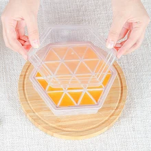 Бытовая креативная Шестигранная форма для льда, холодильник, коробка для льда DIY 24 ящика, форма для льда