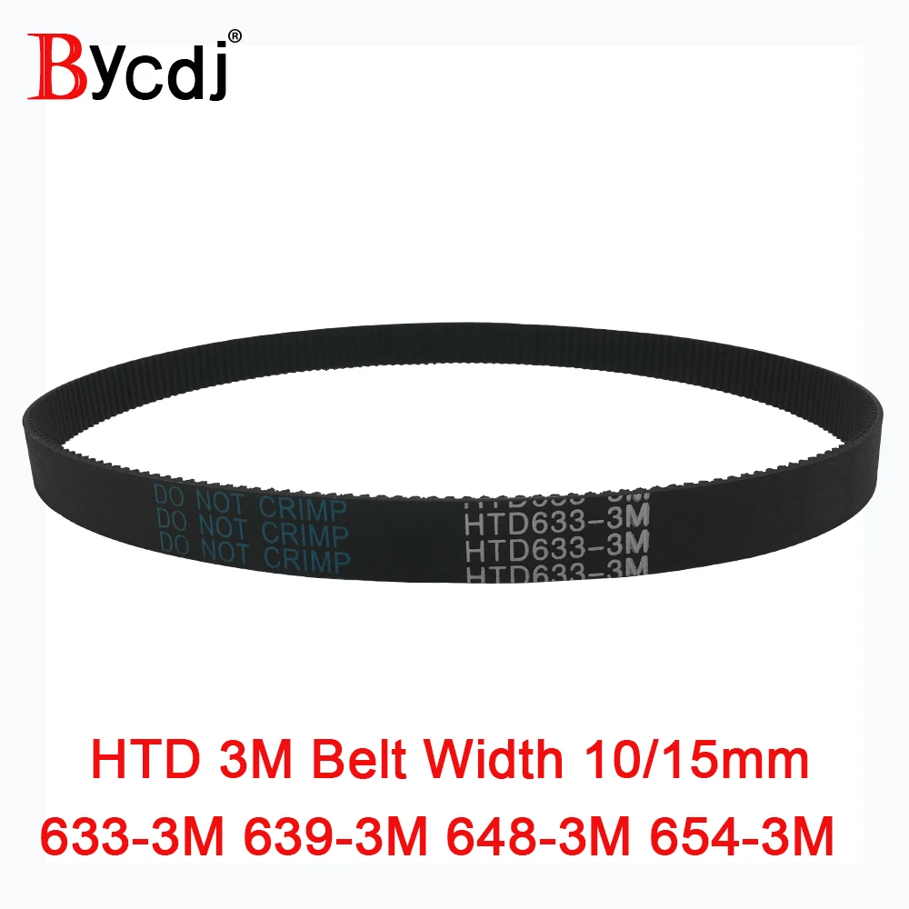Зубчатый ремень Arc HTD 3M C = 633 639 648 654 213 ширина 10/15 мм Teeth211 216 218 HTD3M синхронный Φ 648-3M