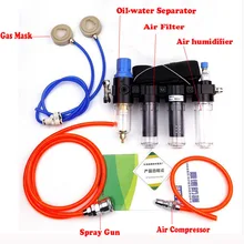 4 в 1 Chemcial поставляемый респиратор с воздушным питанием система увлажнитель воздуха для 3 м 6200 6800 7502 серии лицевая сторона промышленности противогаз