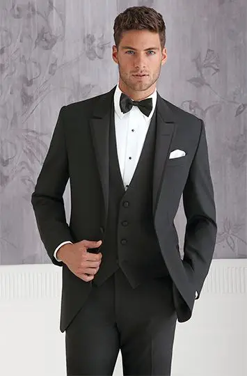 

Latest Coat Pant Designs Black Wedding Suit for Men Suit Groom Jacket Slim Fit 3 Piece Tuxedo Custom Prom Blazer Terno Masculino