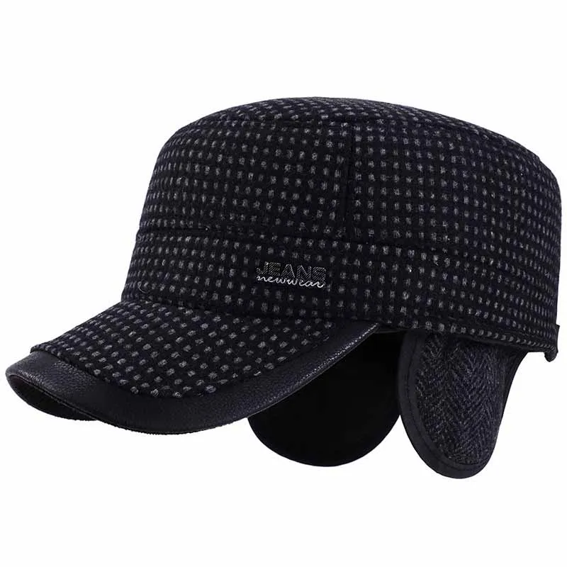 QDKPOTC 2018 осень зима бейсболки мужские уличные хлопковые шапки Snapback утолщенные