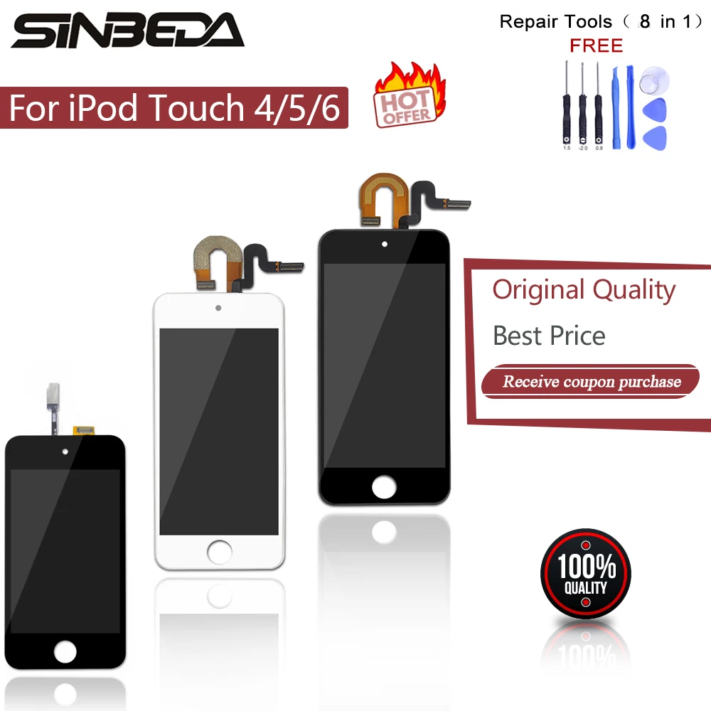 Replacement Glass screen Part for Ipod Touch 5 5th gen A1421 display with tool