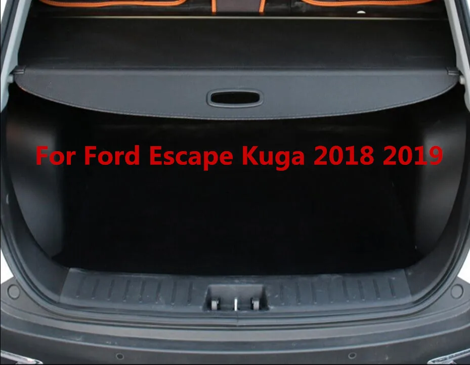 

JINGHANG High quality Car Rear Trunk Security Shield Cargo Cover For 18-19 Ford Escape Kuga 2018 2019 ( black, beige)