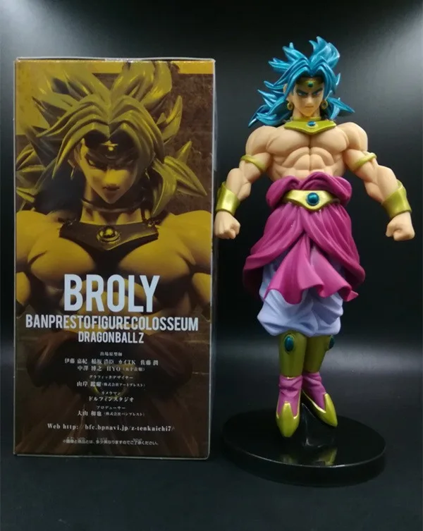 Dragon Ball Z Broli Broly Супер Saiyan стоящая версия ПВХ фигурка DBZ Goku Fighting Коллекционная модель 22 см