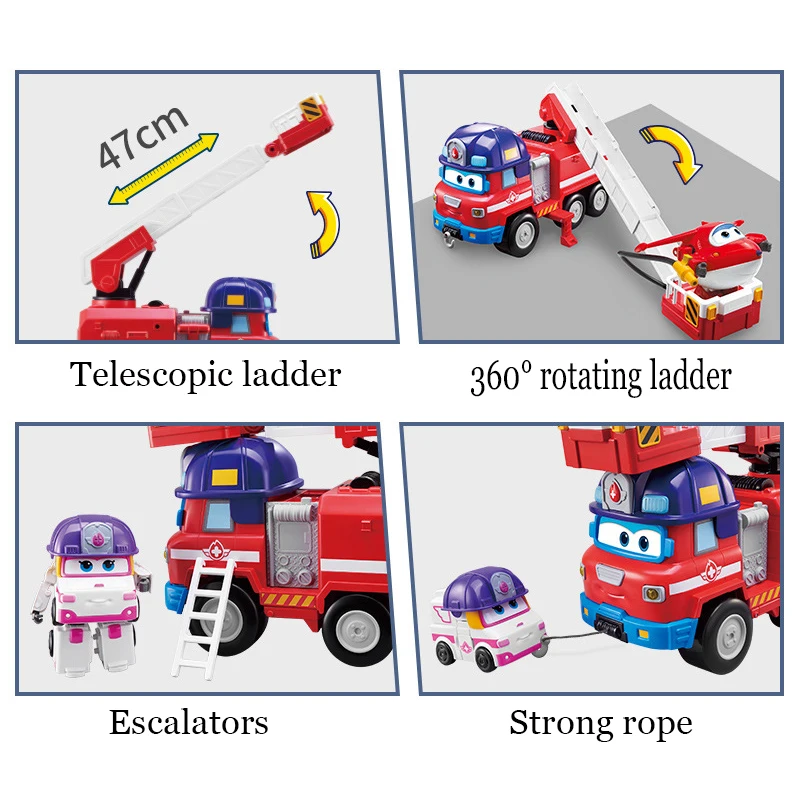 Супер Крылья космическая разведка сцена магазин спасательная машина пожарная машина фигурки детская деформационная машина игрушки подарок 2A03