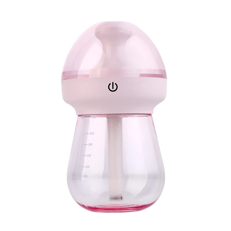 USB mini air purifier Creative new milk bottle night lamp office car (1)