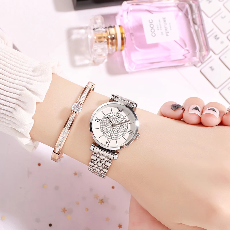 GEDI модные повседневные часы для женщин топ Роскошные женские наручные Rosegold