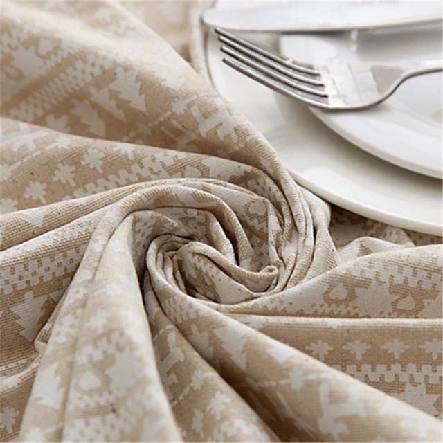 Manteles Para Mesa Christmas Tree And Deer Cotton Linen Red White Tablecloth Printed Elk Nappe Table Cover Lace Toalha De Manteles Para Mesa Christmas Tree And Deer Cotton Linen Red White Tablecloth Printed Elk Nappe Table Cover Lace Toalha De