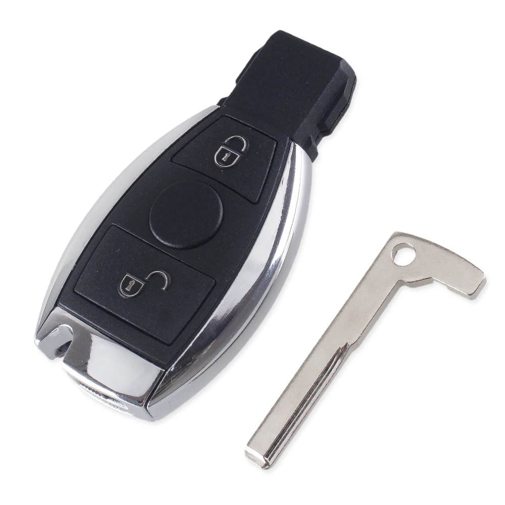 KEYYOU для Mercedes BENZ 2000+ бесключевого доступа в комплекте пульт дистанционного ключа автомобиля для 2 кнопками NEC и BGA 433MHz Smart Key Замена ключи