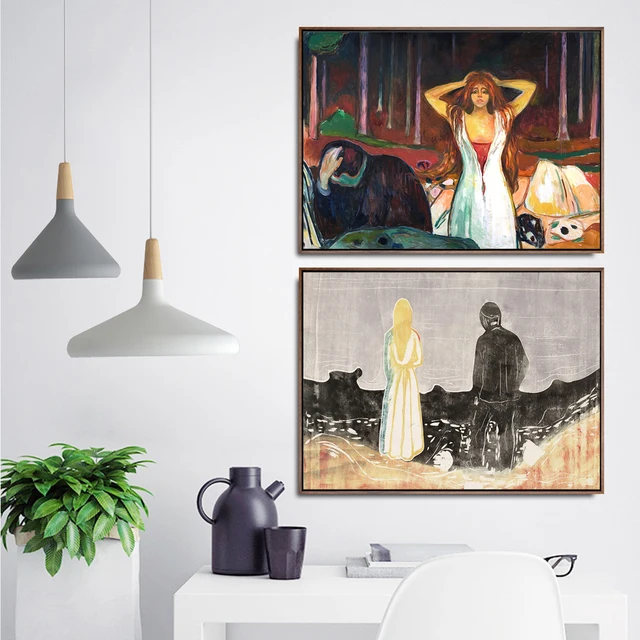Paintings by Edvard Munch Printed on Canvas 5