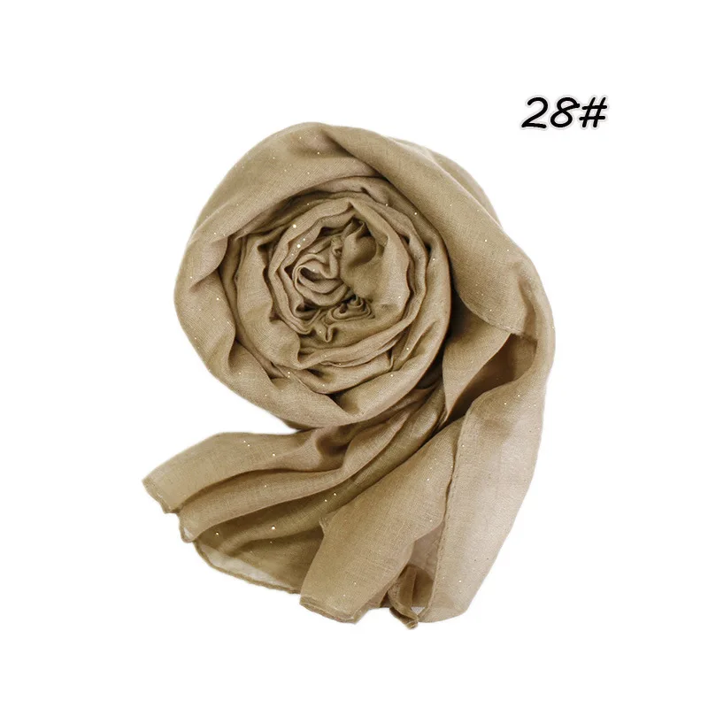 90*180cm fashion muslim women cotton hijab scarf glitter foulard femme musulman shawls islamic headscarf malaysia hijab