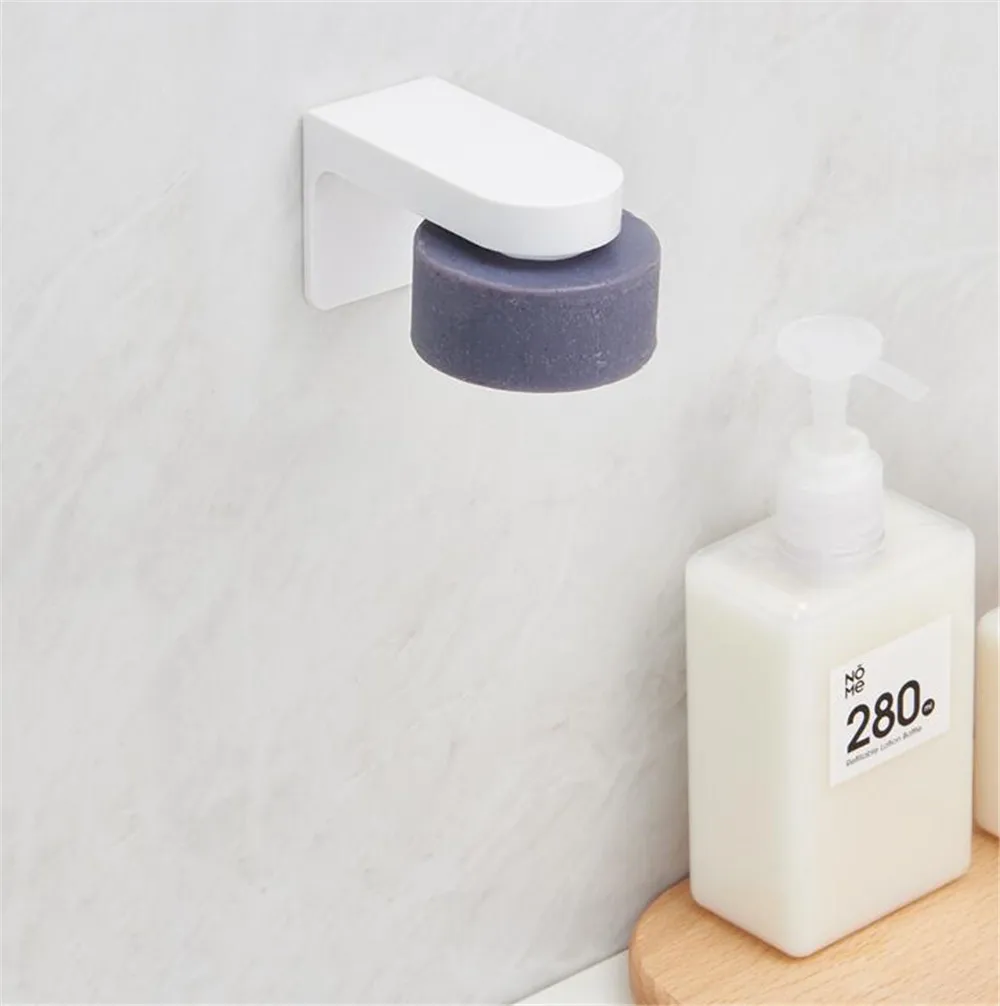 Xiaomi HL Household Bathroom Magnetic Soap Holder Container Dispenser Wall Attachment Adhesion Soap Dishe for Bathroom Accessori (14)