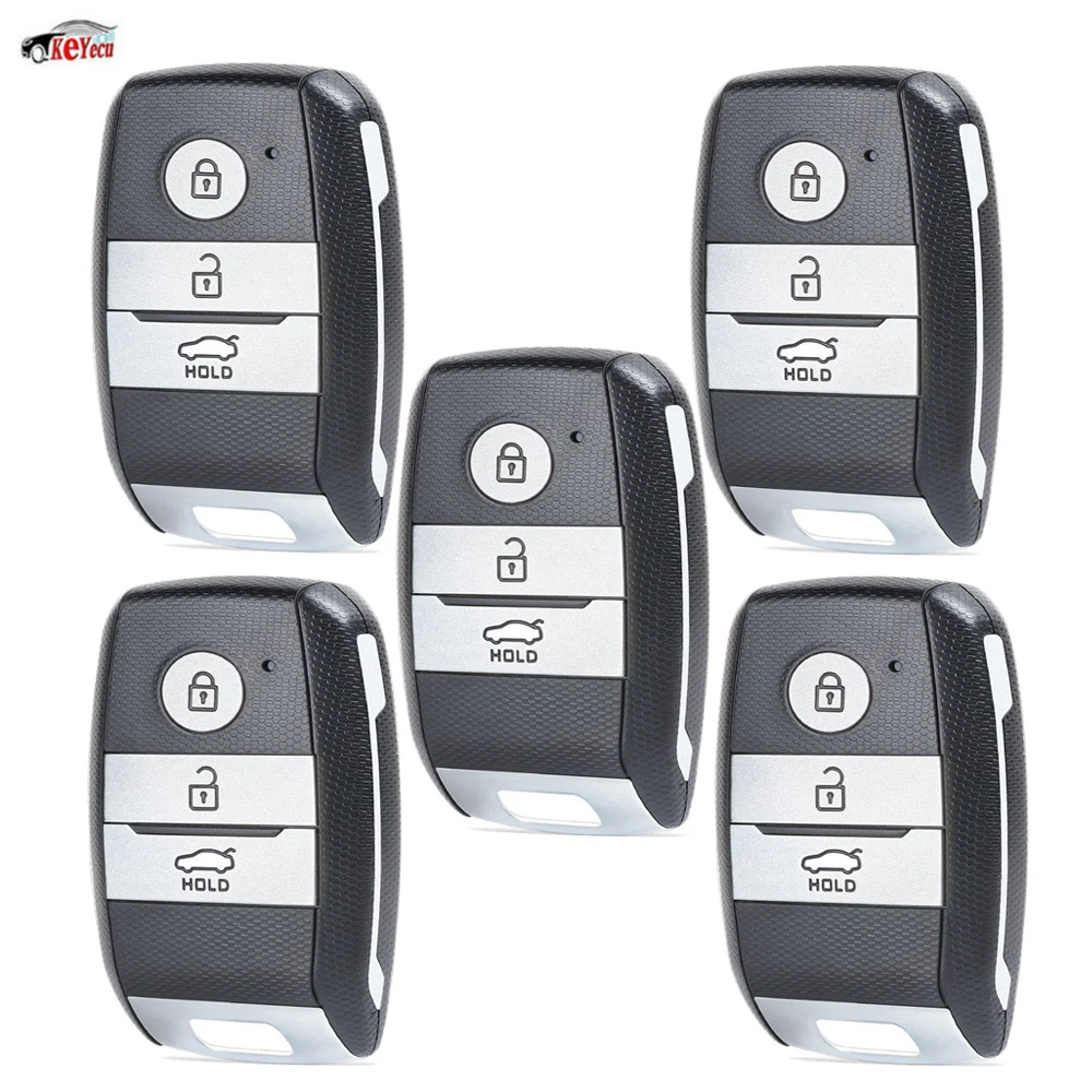 

KEYECU 5 Pcs Smart Replacement Remote Car Key Fob 433MHz ID46 Chip for Kia Optima Sportage 2014-2016 Genuine Part NO:95440-3W600