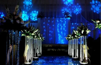 

height )Hot sale!wedding walkway crystal flower stand for wedding stage