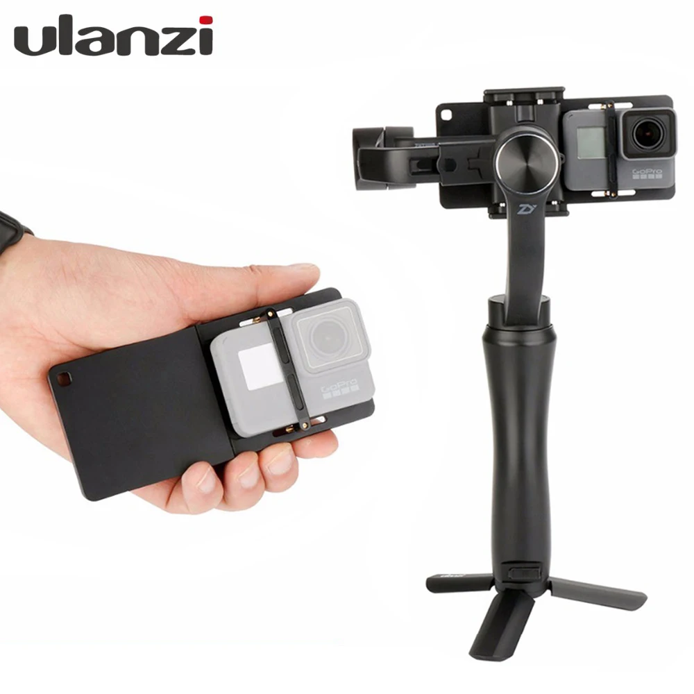 

handheld Gimbal Adapter Switch Mount Plate for go pro hero 7 OSMO Zhiyun Feiyu Gimbals for GoPro 5 3 3+ 4 Xiaoyi Action Camera