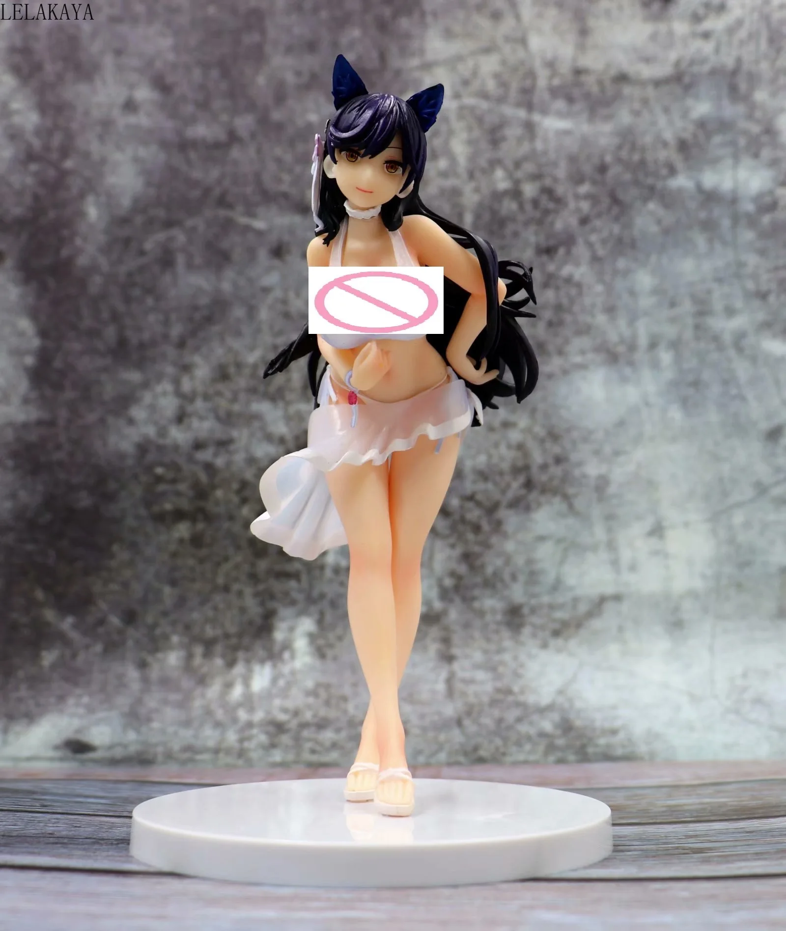 

Anime Azur Lane Atago Trait Sofa Position Cat Ear Swimwear Ver. 1/7 scale PVC Sexy Girls Action Figure Collection Model doll toy