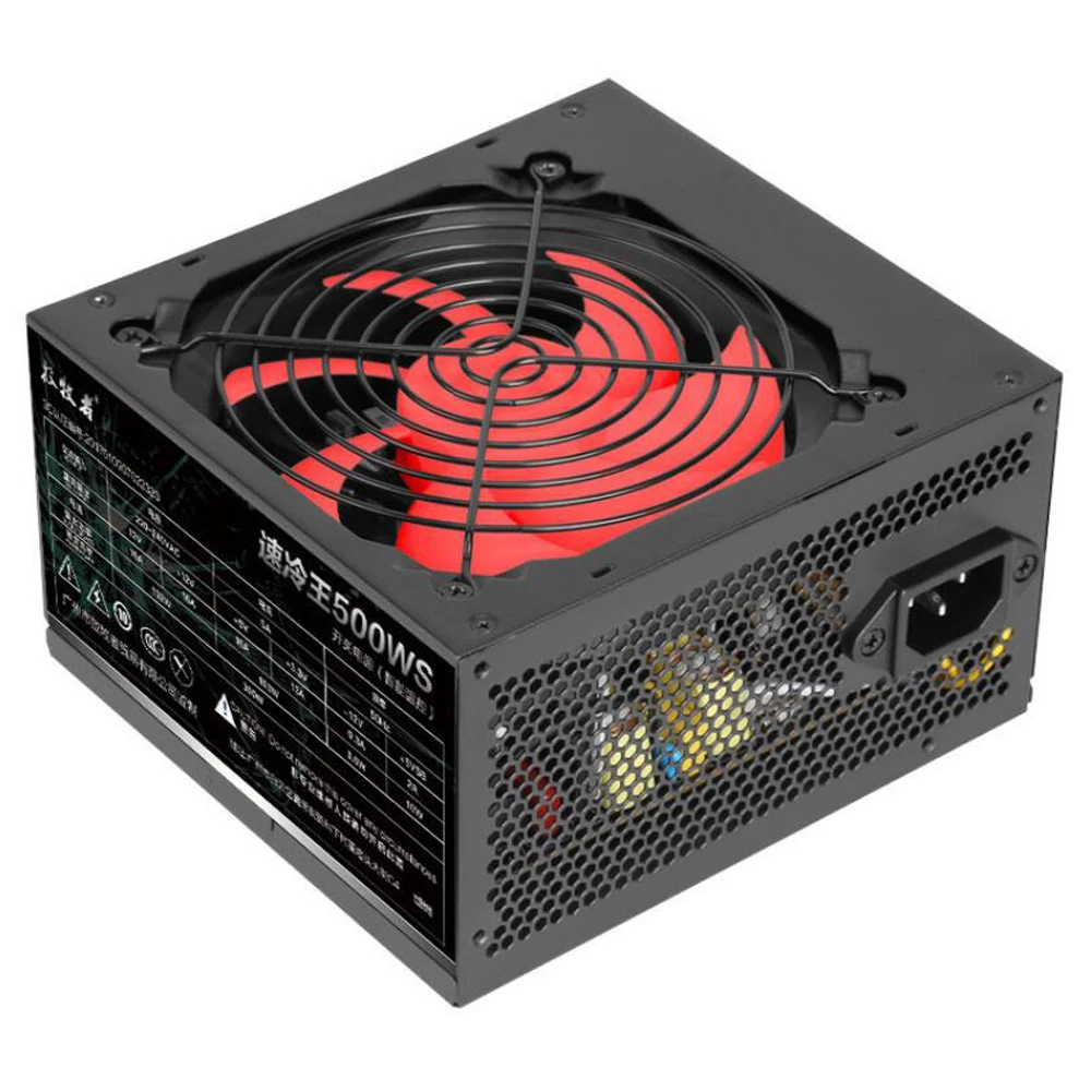 Блок питания 300 Вт 120 мм вентилятор 20pin + 4pin PCI SATA ATX 12 В компьютерный блок для