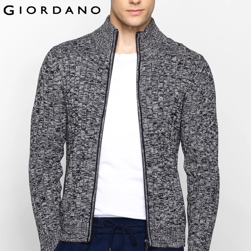 Aliexpress com Buy Giordano Men Sweater Stand Collar Aliexpress com Buy Giordano Men Sweater Stand Collar