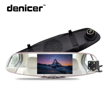 

Driving Recorder HD Night Vision Car DVR 1080P Dual Camera Reverse Image Driving Recorder Rearview Mirror D30