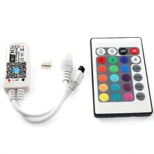 C17-RGB Magic Home Wifi LED RGB Controler DC12V MIni Wifi + 24 IR Key Remote Controller for RGB LED Strip