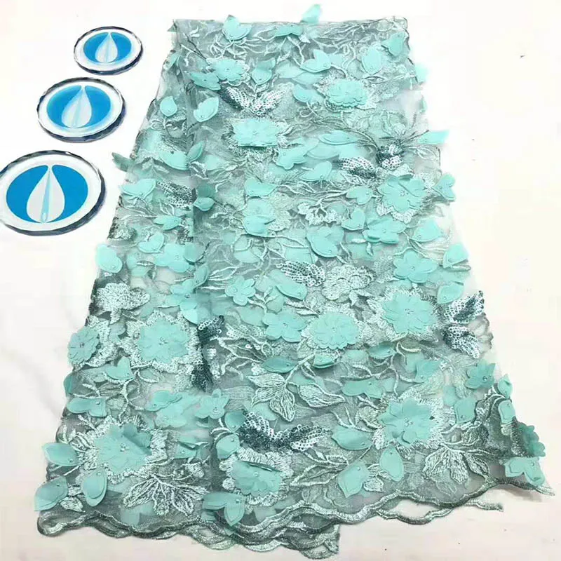 

Latest Lace Fabric 2018 Beautiful Sequins Tulle Lace Fabric High Quality African Cheap Women Lace fFabric For Nigerian dp796