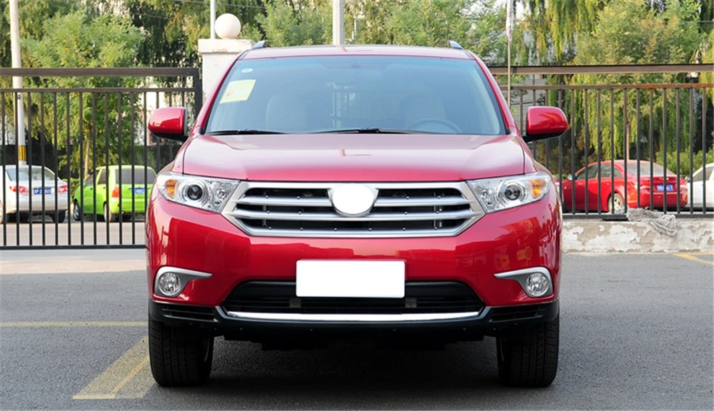 Автомобильная проблесковая дневные ходовые огни для Toyota Highlander 2012 2013 Габаритные огни колпак противотуманных фар фары 12V дневной свет авто-Стайлинг