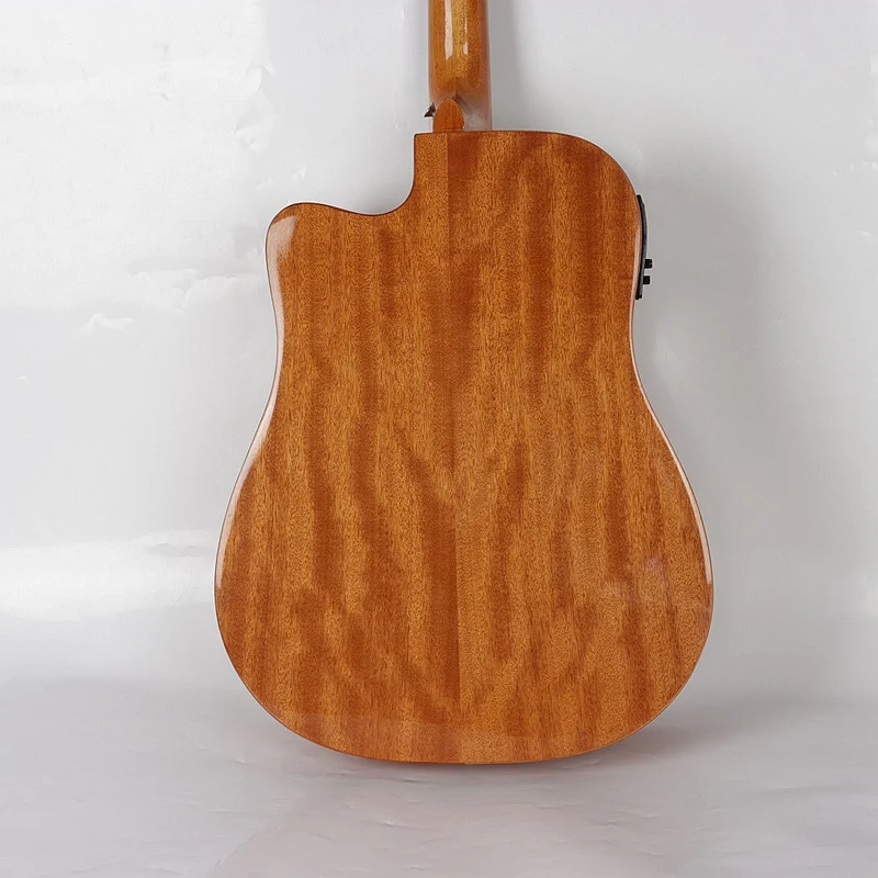 Ручная Акустическая Электрогитара Okoume flame maple wood 41 дюймов folkg|acoustic electric guitar|electric