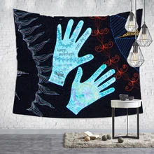Loartee Psychedelic Witchcraft Tapestry Astrology Rune Hand Hippie Art Wall Hanging Decorative Print Picture Tapiz Blanket Loartee Psychedelic Witchcraft Tapestry Astrology Rune Hand Hippie Art Wall Hanging Decorative Print Picture Tapiz Blanket