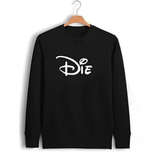 Männlichen Schwarzen Rock Musik Sterben Buchstabedruckes Sweatshirt Männer Herbst Winter Bekleidung Männlich Pullover Druck Sweat Jungen Anime Spitzenhemd