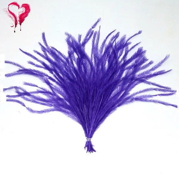19 цветов, 1 шт./лот, Размер 10-15/15-18 см, Необычные окрашенные цветные нити из натурального страусиного пера, нанизанные для ручной работы, обуви, ювелирных сумок - Цвет: Royal Blue