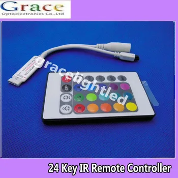 

2pcs 24 Key IR Remote Controller For LED RGB 5050 3528 Light Strip