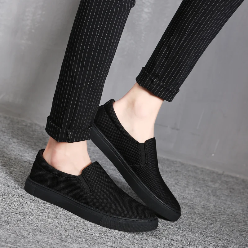 A Luz Listagem Moda Masculinos Confortáveis 2018 De Respirável Livre Ao hombre Homens Zapatos Nova Lona Ar branco Preto Sapatos Heinrich 5qtn6vq