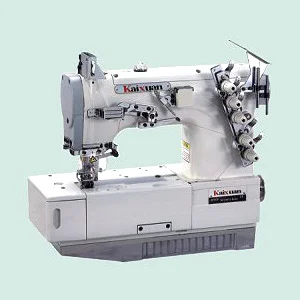 

3 needle / 5 threads,High Speed Covered with two decorative sewing platform Stretch sewing machine,Interlock , KX600-03GB