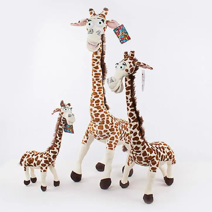 

1pcs New Arrival Real Cute Soft Madagascar Giraffe Melman Stuffed Toy Plush Doll  37cm Birthday gift  Wholesale Free shipping