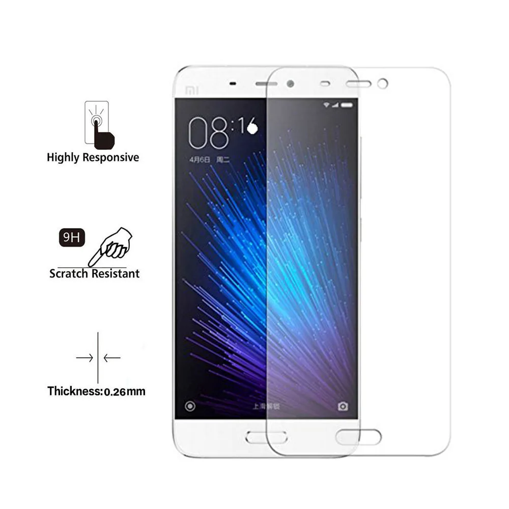 Tempered Glass For Xiaomi Mi5C Mi5S Plus Mi5 Redmi Note 4X 4 3 Mi Max 