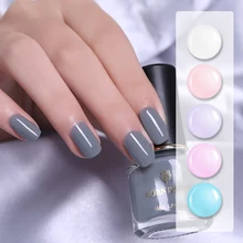 BORN PRETTY полупрозрачный желе лак для ногтей чистый цвет ногтей лак для нейл-арта лак маникюрный дизайн 8 цветов