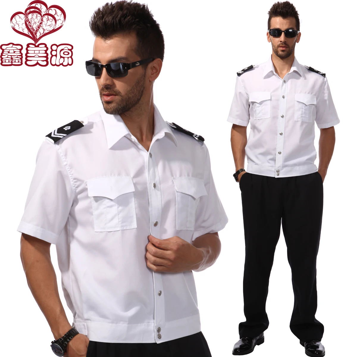 short sleeve shirt security uniform men 